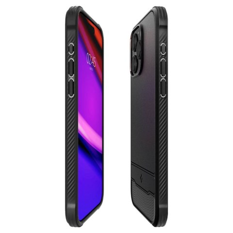 Spigen nakładka Rugged Armor Mag Magsafe do iPhone 15 Pro 6,1" matowa czarna