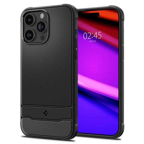 Spigen nakładka Rugged Armor Mag Magsafe do iPhone 15 Pro 6,1" matowa czarna