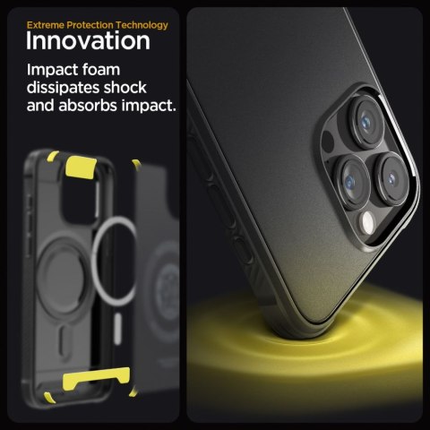 Spigen nakładka Rugged Armor Mag Magsafe do iPhone 15 Pro 6,1" matowa czarna