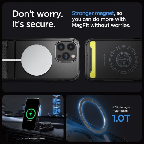 Spigen nakładka Rugged Armor Mag Magsafe do iPhone 15 Pro 6,1" matowa czarna