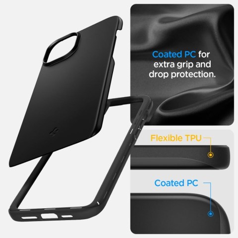 Spigen nakładka Thin Fit do iPhone 15 6,1" czarna