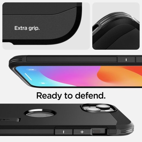Spigen nakładka Tough Armor Mag Magsafe do iPhone 15 6,1" czarna Spigen nakładka Tough Armor Mag Magsafe do iPhone 15 6,1" czarna