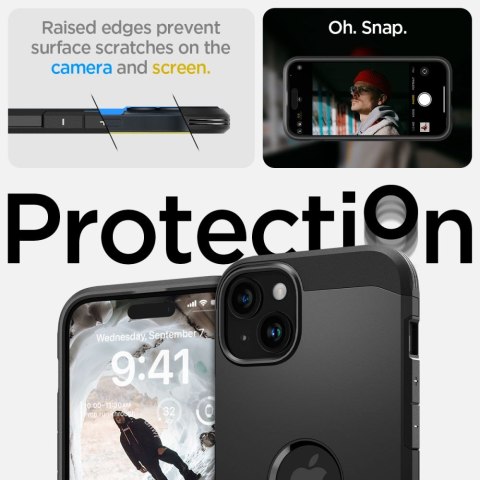 Spigen nakładka Tough Armor Mag Magsafe do iPhone 15 6,1" czarna Spigen nakładka Tough Armor Mag Magsafe do iPhone 15 6,1" czarna