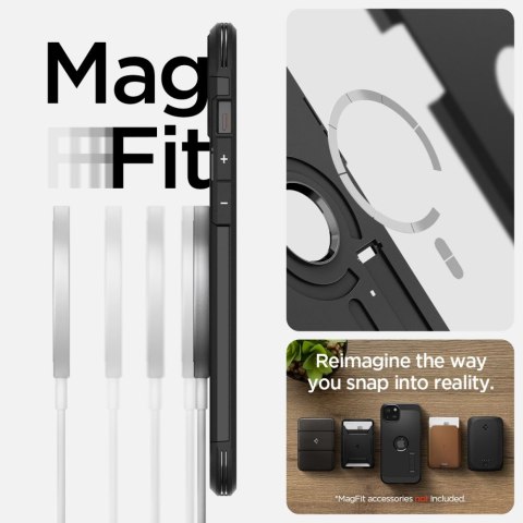 Spigen nakładka Tough Armor Mag Magsafe do iPhone 15 6,1" czarna Spigen nakładka Tough Armor Mag Magsafe do iPhone 15 6,1" czarna