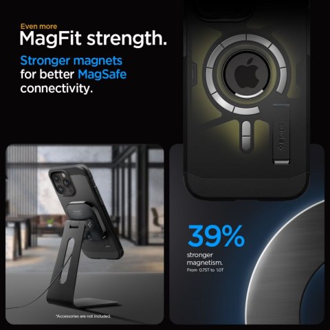 Spigen nakładka Tough Armor Mag Magsafe do iPhone 15 Pro 6,1" czarna Spigen nakładka Tough Armor Mag Magsafe do iPhone 15 Pro 6,1" czarna