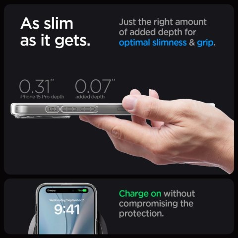 Spigen nakładka Ultra Hybrid Magsafe do iPhone 15 Pro 6,1" biała Spigen nakładka Ultra Hybrid Magsafe do iPhone 15 Pro 6,1" biała