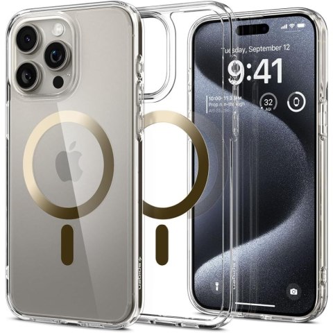 Spigen nakładka Ultra Hybrid Magsafe do iPhone 15 Pro 6,1" gold