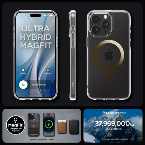 Spigen nakładka Ultra Hybrid Magsafe do iPhone 15 Pro 6,1" gold