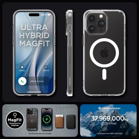 Spigen nakładka Ultra Hybrid Magsafe do iPhone 15 Pro Max 6,7" biała