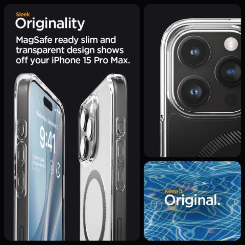 Spigen nakładka Ultra Hybrid Magsafe do iPhone 15 Pro Max 6,7" carbon fiber