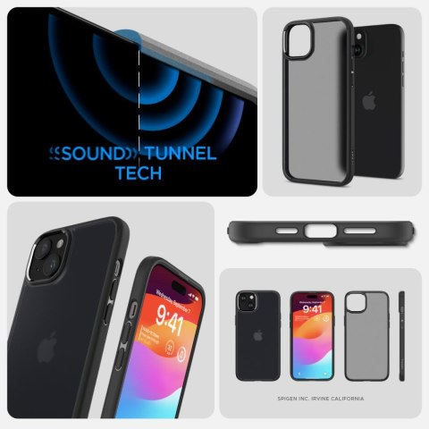 Spigen nakładka Ultra Hybrid do iPhone 15 6,1" frost czarna Spigen nakładka Ultra Hybrid do iPhone 15 6,1" frost czarna