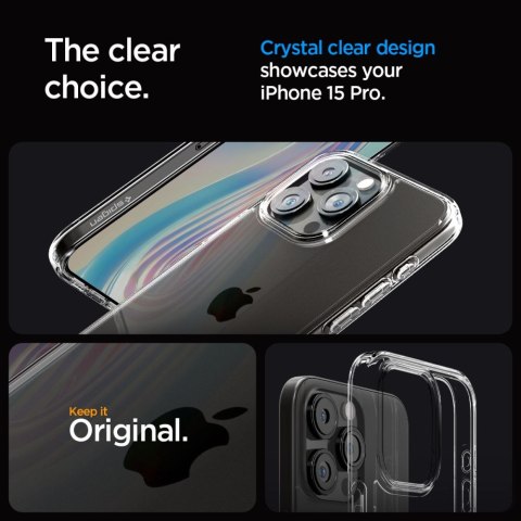 Spigen nakładka Ultra Hybrid do iPhone 15 Pro 6,1" crystal clear Spigen nakładka Ultra Hybrid do iPhone 15 Pro 6,1" crystal clear
