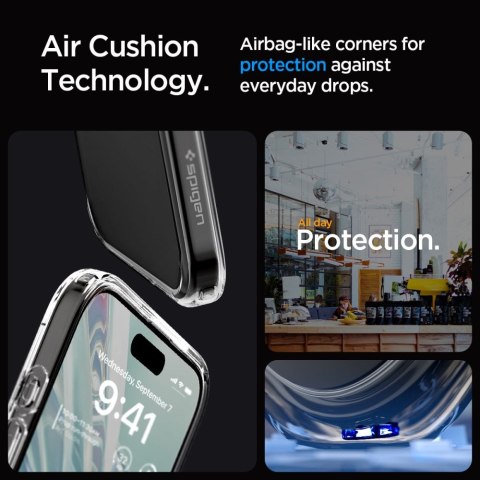 Spigen nakładka Ultra Hybrid do iPhone 15 Pro 6,1" crystal clear Spigen nakładka Ultra Hybrid do iPhone 15 Pro 6,1" crystal clear