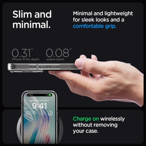 Spigen nakładka Ultra Hybrid do iPhone 15 Pro 6,1" crystal clear Spigen nakładka Ultra Hybrid do iPhone 15 Pro 6,1" crystal clear