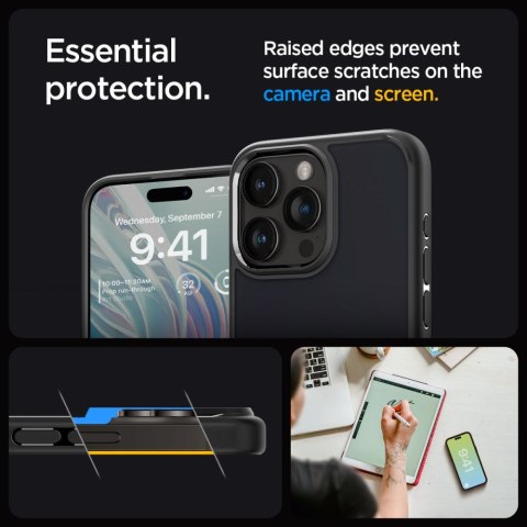 Spigen nakładka Ultra Hybrid do iPhone 15 Pro 6,1" frost czarna Spigen nakładka Ultra Hybrid do iPhone 15 Pro 6,1" frost czarna