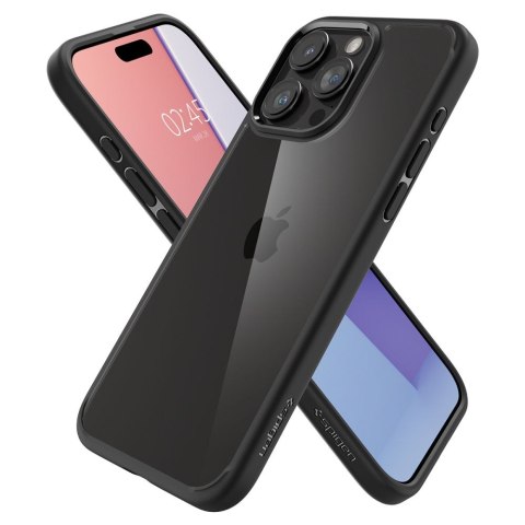 Spigen nakładka Ultra Hybrid do iPhone 15 Pro 6,1" matowa czarna Spigen nakładka Ultra Hybrid do iPhone 15 Pro 6,1" matowa czarna