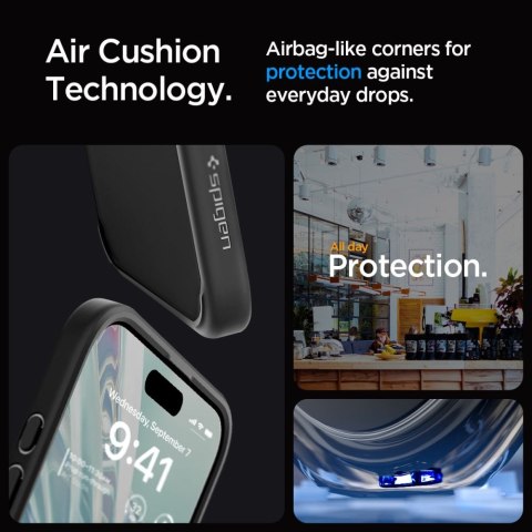 Spigen nakładka Ultra Hybrid do iPhone 15 Pro 6,1" matowa czarna Spigen nakładka Ultra Hybrid do iPhone 15 Pro 6,1" matowa czarna