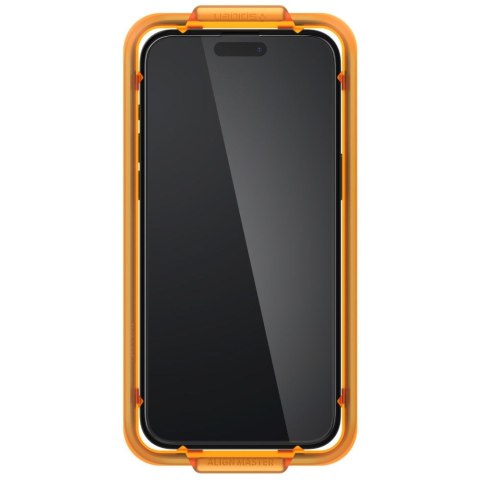 Spigen szkło hartowane ALM GLASS FC 2-PACK do iPhone 15 Pro Max 6,7" czarna Spigen szkło hartowane ALM GLASS FC 2-PACK do iPhone 15 Pro Max 6,7" czarna