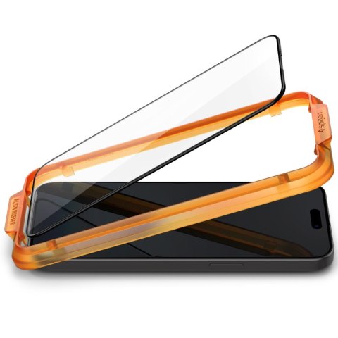Spigen szkło hartowane ALM GLASS FC 2-PACK do iPhone 15 Pro Max 6,7" czarna Spigen szkło hartowane ALM GLASS FC 2-PACK do iPhone 15 Pro Max 6,7" czarna