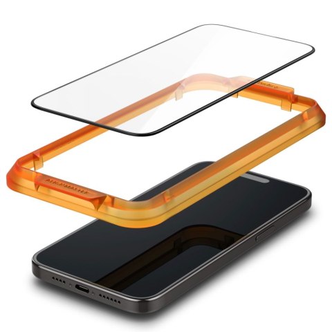 Spigen szkło hartowane ALM GLASS FC 2-PACK do iPhone 15 Pro Max 6,7" czarna Spigen szkło hartowane ALM GLASS FC 2-PACK do iPhone 15 Pro Max 6,7" czarna