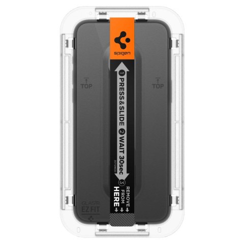 Spigen szkło hartowane GLAS.TR "EZ FIT" FC 2-PACK do iPhone 15 Pro 6,1" czarna Spigen szkło hartowane GLAS.TR "EZ FIT" FC 2-PACK do iPhone 15 Pro 6,1" czarna