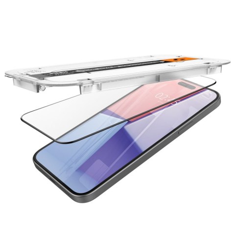 Spigen szkło hartowane GLAS.TR "EZ FIT" FC do iPhone 15 6,1" czarna Spigen szkło hartowane GLAS.TR "EZ FIT" FC do iPhone 15 6,1" czarna
