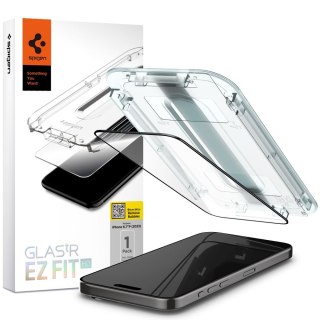 Spigen szkło hartowane GLAS.TR "EZ FIT" FC do iPhone 15 Pro Max 6,7" czarna