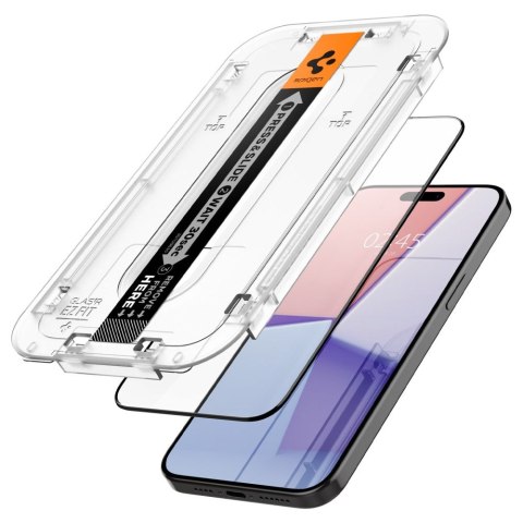 Spigen szkło hartowane GLAS.TR "EZ FIT" FC do iPhone 15 Pro Max 6,7" czarna Spigen szkło hartowane GLAS.TR "EZ FIT" FC do iPhone 15 Pro Max 6,7" czarna