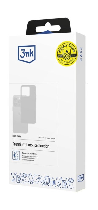 Etui 3mk Matt Case na iPhone 7 / 8 / SE 2020 / SE 2022 - czarne