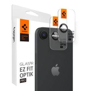 OSŁONA APARATU SPIGEN OPTIK PRO GLAS.TR "EZ FIT" CAMERA PROTECTOR 2-PACK IPHONE 16E BLACK