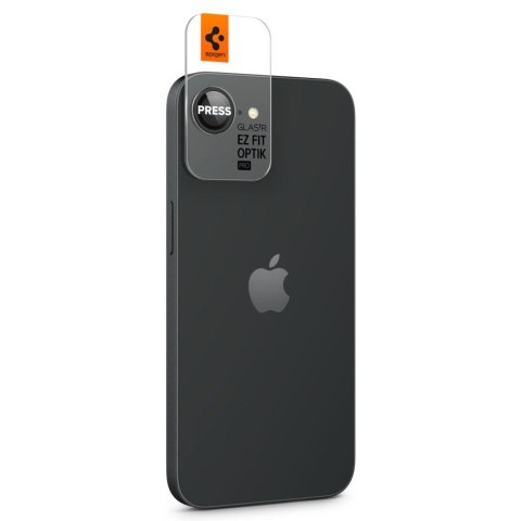 OSŁONA APARATU SPIGEN OPTIK PRO GLAS.TR "EZ FIT" CAMERA PROTECTOR 2-PACK IPHONE 16E BLACK