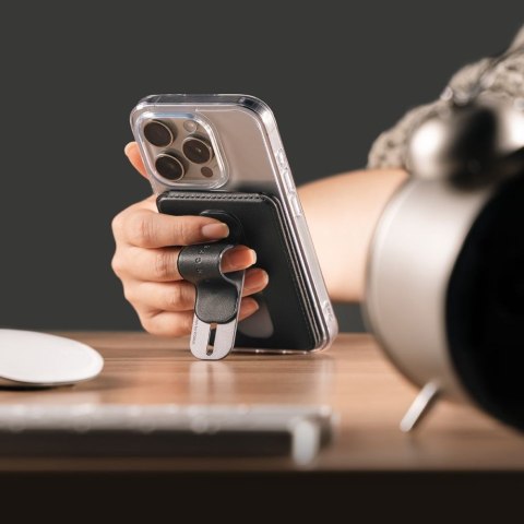 RINGKE WALLET SLIDE GRIP MAGSAFE UNIVERSAL MAGNETIC CARD HOLDER BLACK