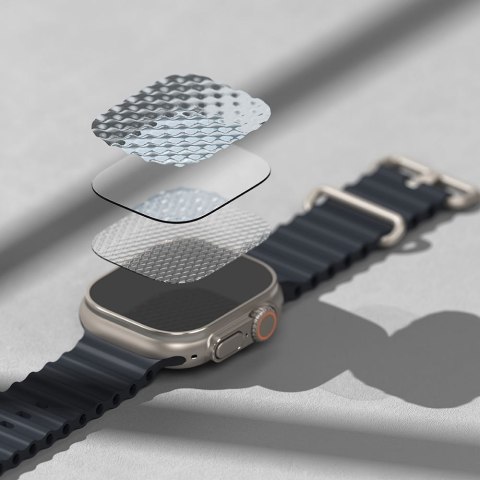 SZKŁO HARTOWANE RINGKE EASY SLIDE APPLE WATCH ULTRA 1 / 2 / 3 (49 MM) CLEAR