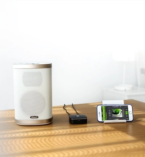 Ugreen adapter odbiornik Bluetooth 5.0 aptX 2RCA / 3,5 mm mini jack czarny (40759)