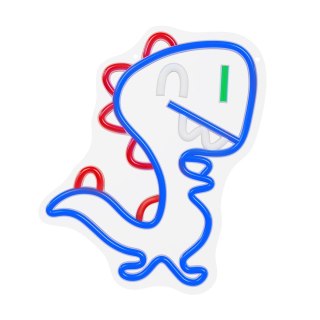 Neon PLEXI LED JURASSIC BABY DINO niebieski FLNJ01 Forever Light