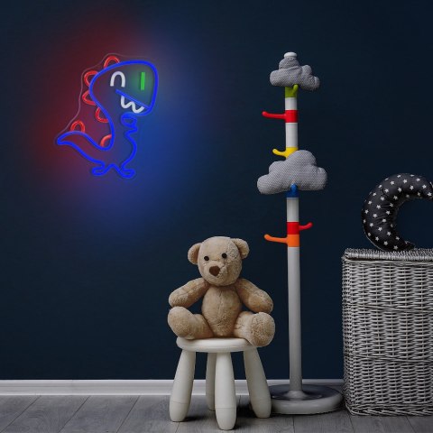 Neon PLEXI LED JURASSIC BABY DINO niebieski FLNJ01 Forever Light