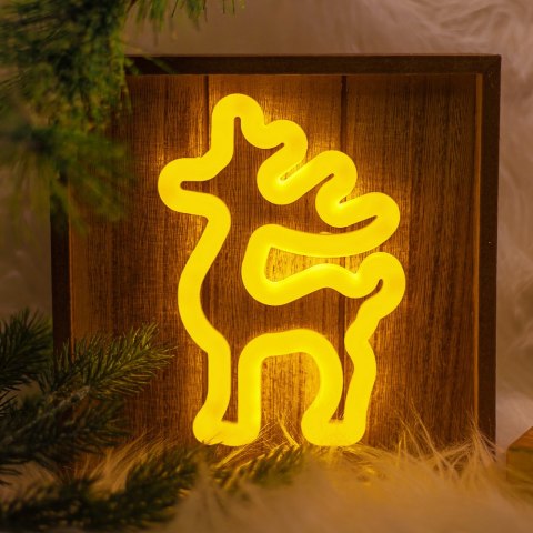 Neon Wood Frame LED RENIFER biały ciepły FLNW01 Forever Light
