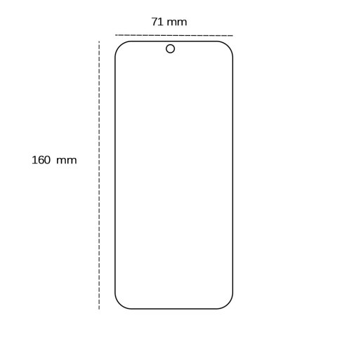 Szkło hartowane 2,5D do Honor X7B Szkło hartowane 2,5D do Honor X7B