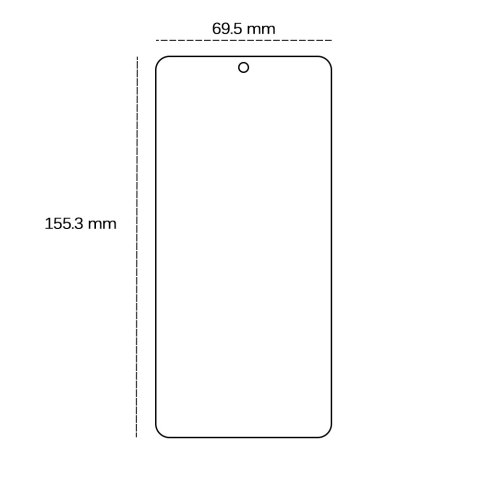 Szkło hartowane 2,5D do Motorola Moto G54 5G Power