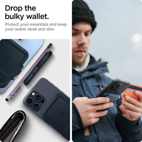 SPIGEN LOCK FIT MAGSAFE UNIVERSAL MAGNETIC CARD HOLDER METAL SLATE