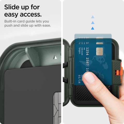 SPIGEN LOCK FIT MAGSAFE UNIVERSAL MAGNETIC CARD HOLDER MILITARY GREEN