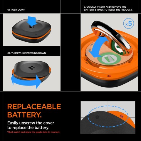 SPIGEN TAGME BLUETOOTH TRACKER BLACK