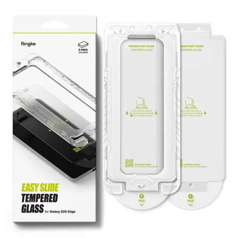 SZKŁO HARTOWANE RINGKE EASY SLIDE 2-PACK GALAXY S25 EDGE CLEAR