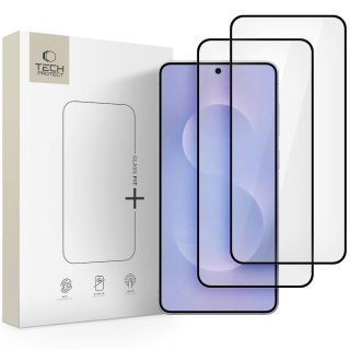 SZKŁO HARTOWANE TECH-PROTECT GLASS FIT+ 2-PACK GALAXY S25 EDGE BLACK