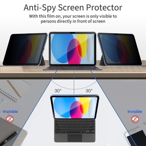 SZKŁO PRYWATYZUJĄCE TECH-PROTECT GLASS SPY+ IPAD 10.9" 10 / 2022 / 11" 11 / 2025 PRIVACY