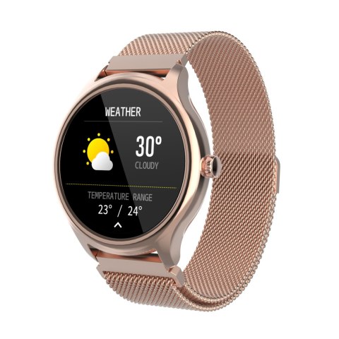 Forever smartwatch ForeVive 3 SB-340 złoty z głośnikiem bluetooth 3W