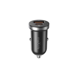 Maxlife ładowarka samochodowa PD QC MXCC-05 1x USB-C 1x USB 35W czarna