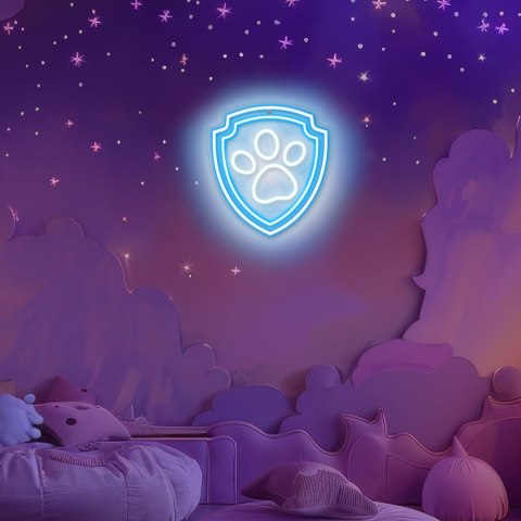 Wiszący neon LED na plexi Psi Patrol - Łapa OW-130246