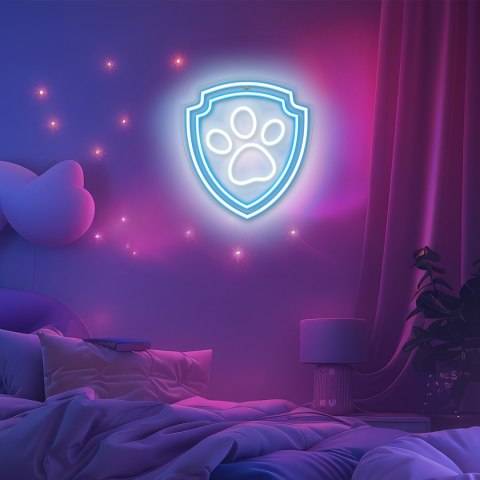 Wiszący neon LED na plexi Psi Patrol - Łapa OW-130246
