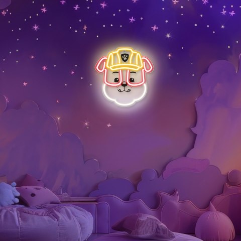 Wiszący neon LED na plexi Psi Patrol - Rubble OW-130446